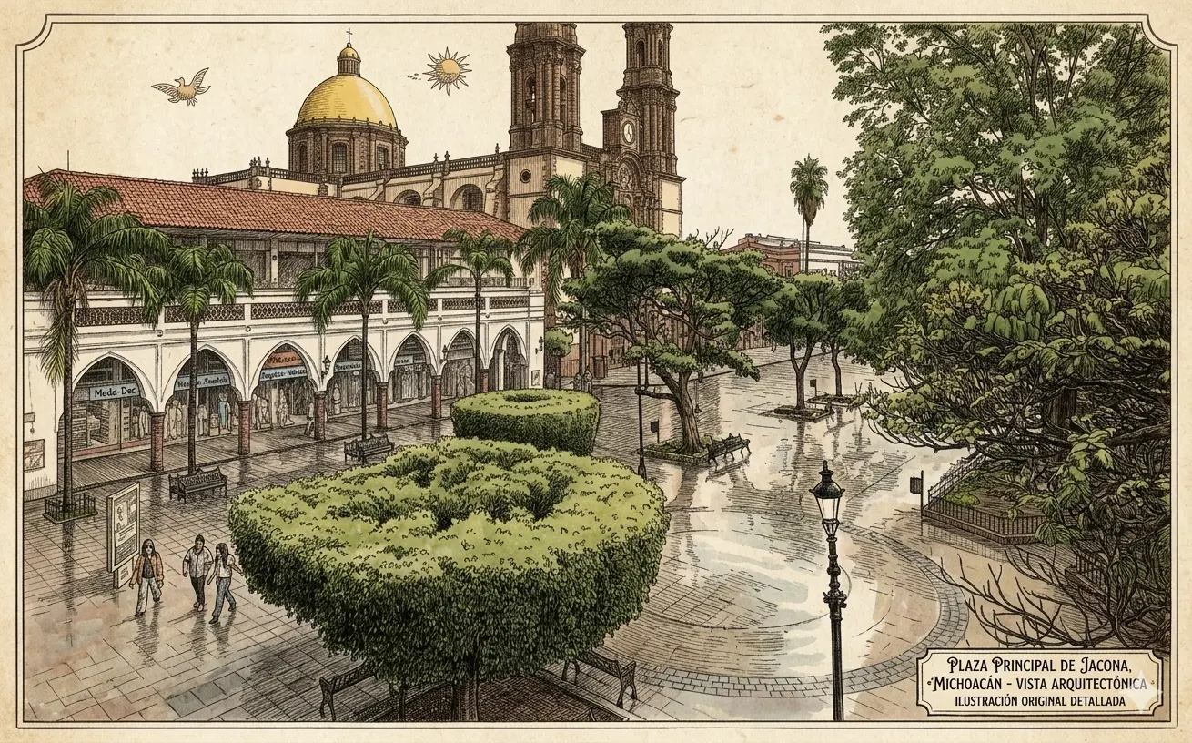 Imagen de la plaza principal de Zamora